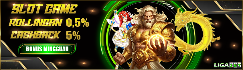 BONUS CASHBACK 5% + ROLLINGAN 0.5% (SLOT GAMES)